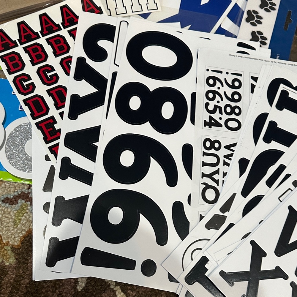 Colorful Alphabet and miscellaneous Sticker Set - Picture 16 of 16